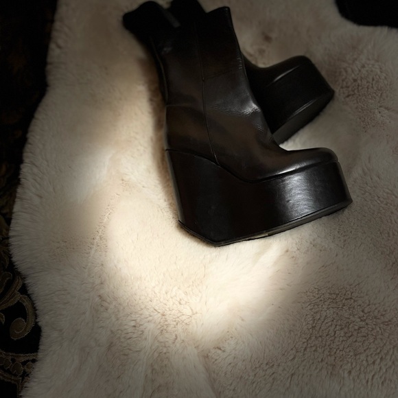 Ash leather Platform Booties Boots - Picture 3 of 12
